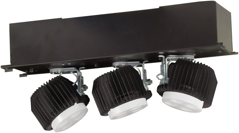 Jesco Lighting ML431LU104040B Three Light Housing and Trim Unit, Black Finish