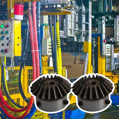 Image of 2PCS 2 Module 20 Teeth 8mm Hole Dia 90 Degree Gearbox Tapered Bevel Gear Wheel for Mechanical