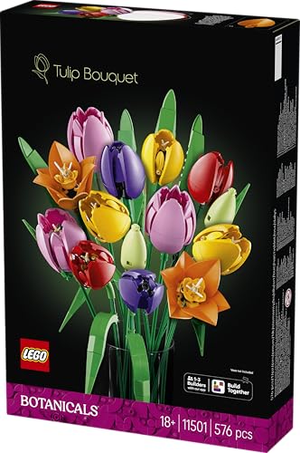 Image of LEGO Botanicals Tulip Bouquet - Flower Decor Building Kit for Adults - Gift Idea - 11501