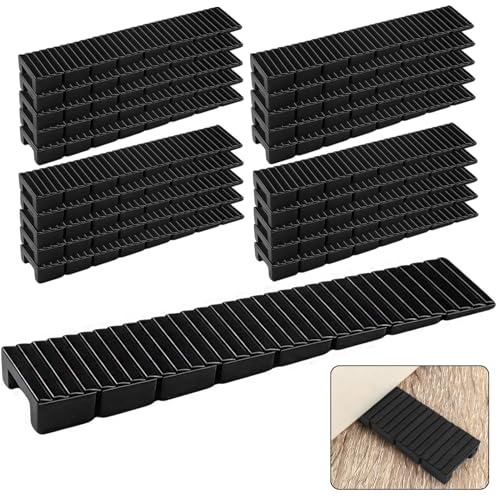 Lot de 20 Cales pour Meubles,Cales de Reglage 8x20x98 mm,Arrêts de Portes avec Points de Rupture Prédéterminés Intégrés,Cales de Nivellement pour Meubles Les Pieds de Meubles ou Sols Irréguliers-Noir