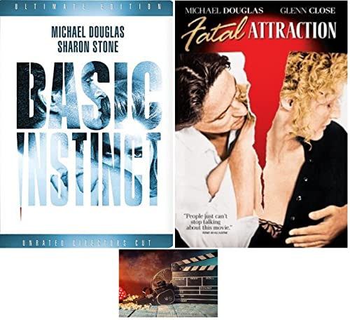 Basic Instinct Unrated Director's Cut & Fatal Attraction Michael Douglas Double Feature 2 DVD Set...
