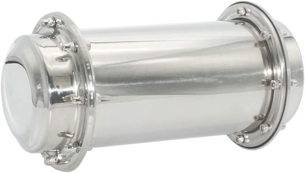 Time Capsule Anti-Corrosion Waterproof Stainless Steel Capsule Container Durable Lock Container for Future (10.2 inch / 26cm)