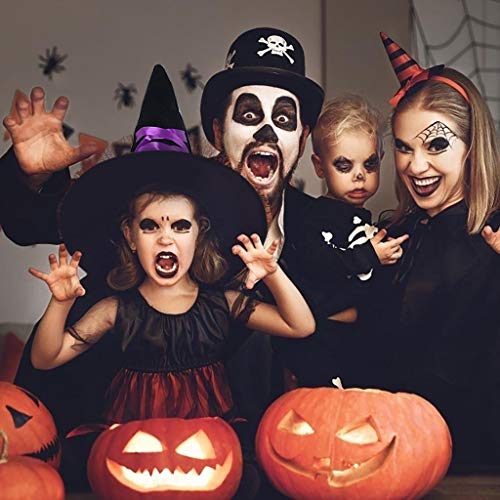 image for JETTINGBUY 4 Pieces Witch Hats, Halloween Witch Sorceress Hat Costume 