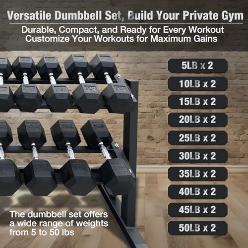 Image of 550 lbs 1200lbs 2100 lbs Dumbbells Weight Set, Hex Dumbbell Sets, Gyms Weights Dumbbells Sets, Weight Set for Home Gym, Strength Training, Fitness Center Equipment