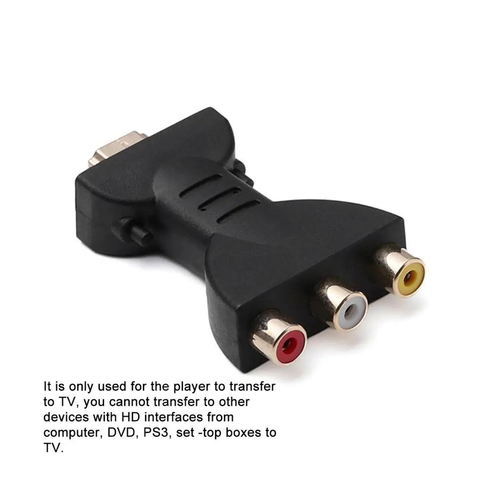 Adattatore audio AV da HDMI a 3 RCA, convertitore rosso, bianco e giallo, per HDTV