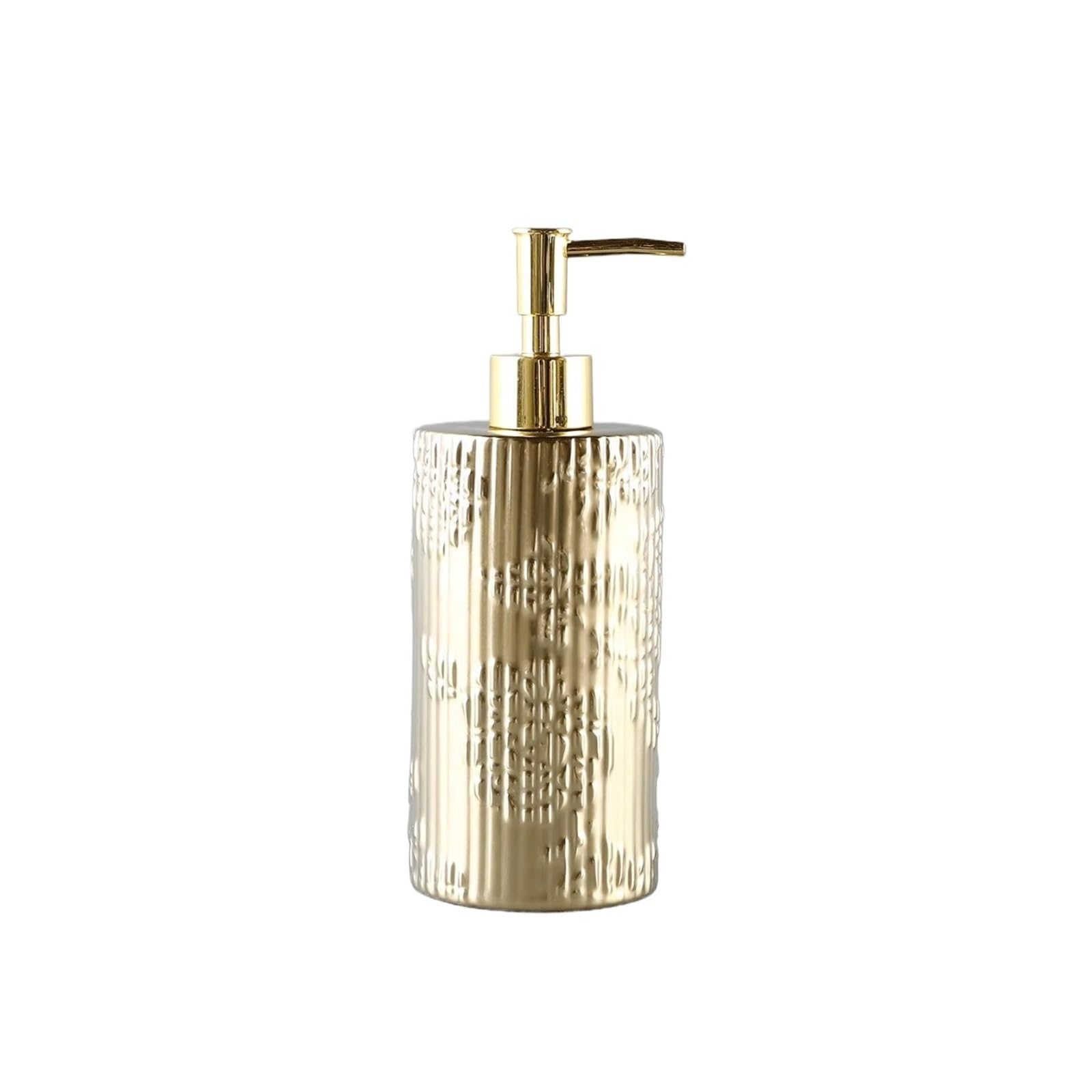 ZTHYSHOZ Soap Dispenser Luxurious Gold-plated Ceramic Body Lotion Bottle, Shampoo Refill, And Pump-style Soap Dispenser