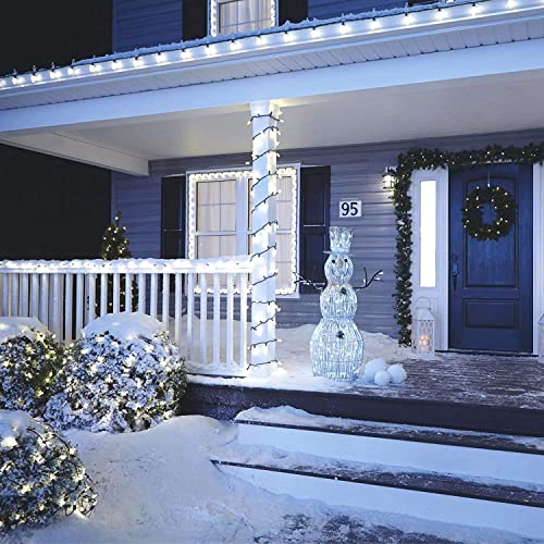 Led Christmas Net Lights Outdoor Christmas Decorations For Bushes,100Led 5Ftx5Ft Connectable Green Wire Net Christmas Lights For Outdoor Yard Mesh Shrub Tree Holiday Decor ,Ul Certified(Warm White) #TOP4