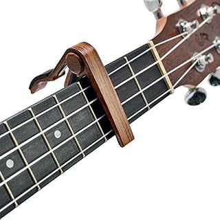 Capo pour ukulélé - Couleur palissandre - Pour soprano, concert, ténor, baryton - Ukulélé professionnel - Couleur rose – Image 3