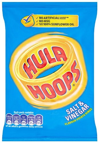 Hula Hoops, Salt and Vinegar, 1.19 Ounce (Pack of 48)