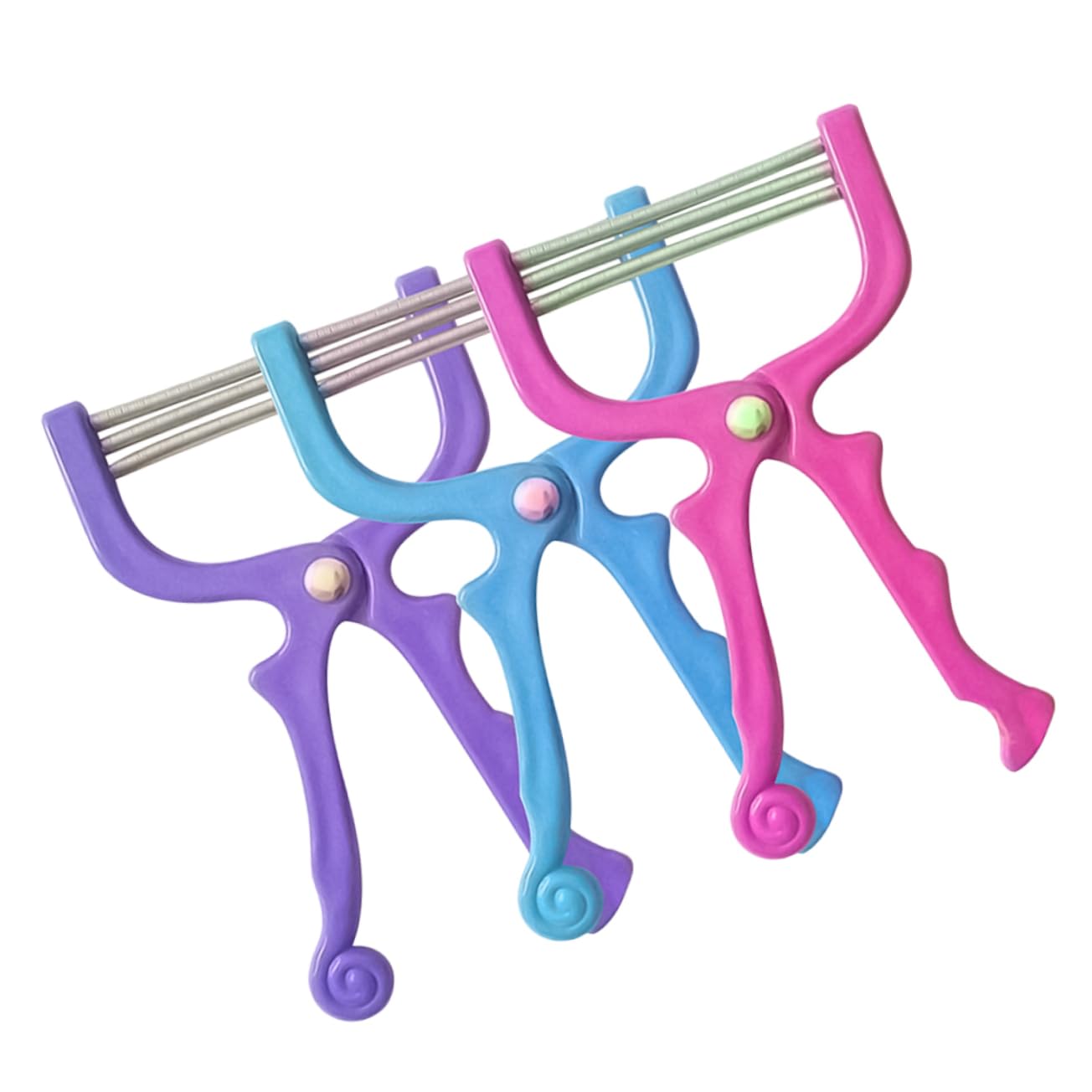 Beatifufu Spring Facial Hair Shaver Hair Removal Tool Painless for Women Men Random Color