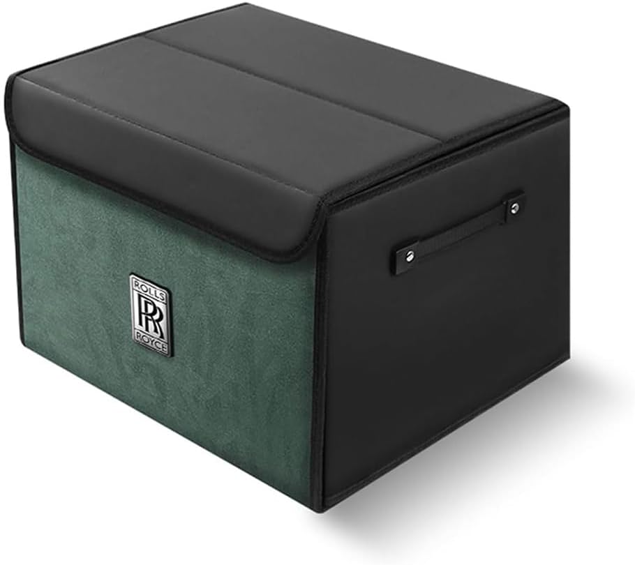 Car Trunk Storage Box for Rolls Royce Silver Cloud II 4-Door 1959-1962,Foldable Storage Organiser Bag Trunk Boot Tidy Organiser Durable Large Volume Internal Accessories,40 * 37 * 30cm-B