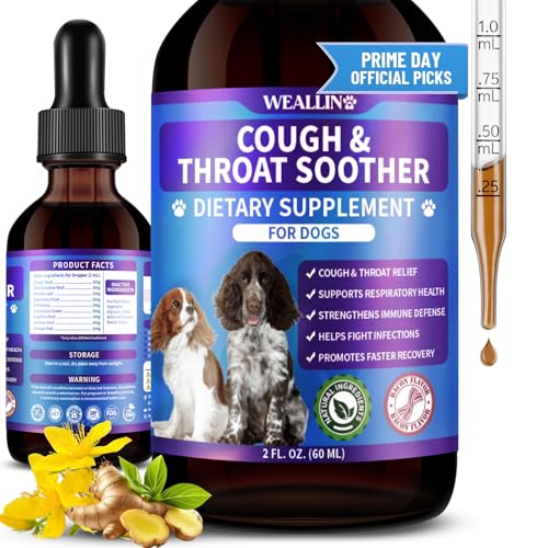 WEALLIN Dog Cough Treatment Support for Dogs - Dog Cough Care Natural Solution for Cough Natural Dog...