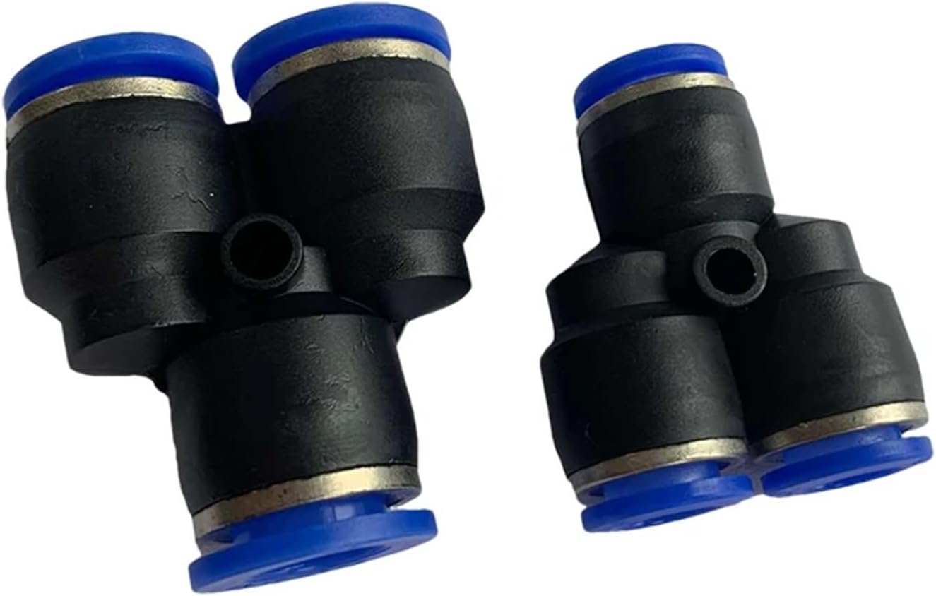 10-30PCS Y-Type Pneumatic Fitting Equal-Diameter Three-Way Plastic Quick Connector Tracheal Fast Intubation 3-way PY4 - PY16(PY14 (10PCS))