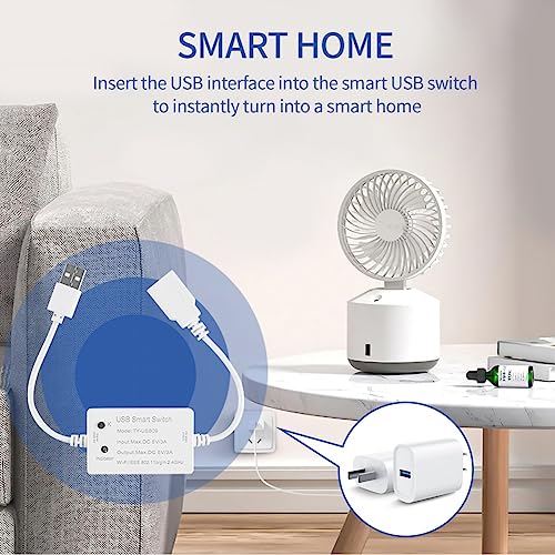 Daroplo Tuya USB Smart Switch Universal Breaker Timer Smart Life do urządzeń USB do Alexa Google Home