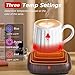 PUSEE Large Candle Warmer Plate with 6H Auto Shut Off, Coffee Mug Warmer with 3 Temp Settings,Wax Candle Warmer Safely Releases Scents Without a Flame,Tea Cup Warmer for Desk in Your Home & Office