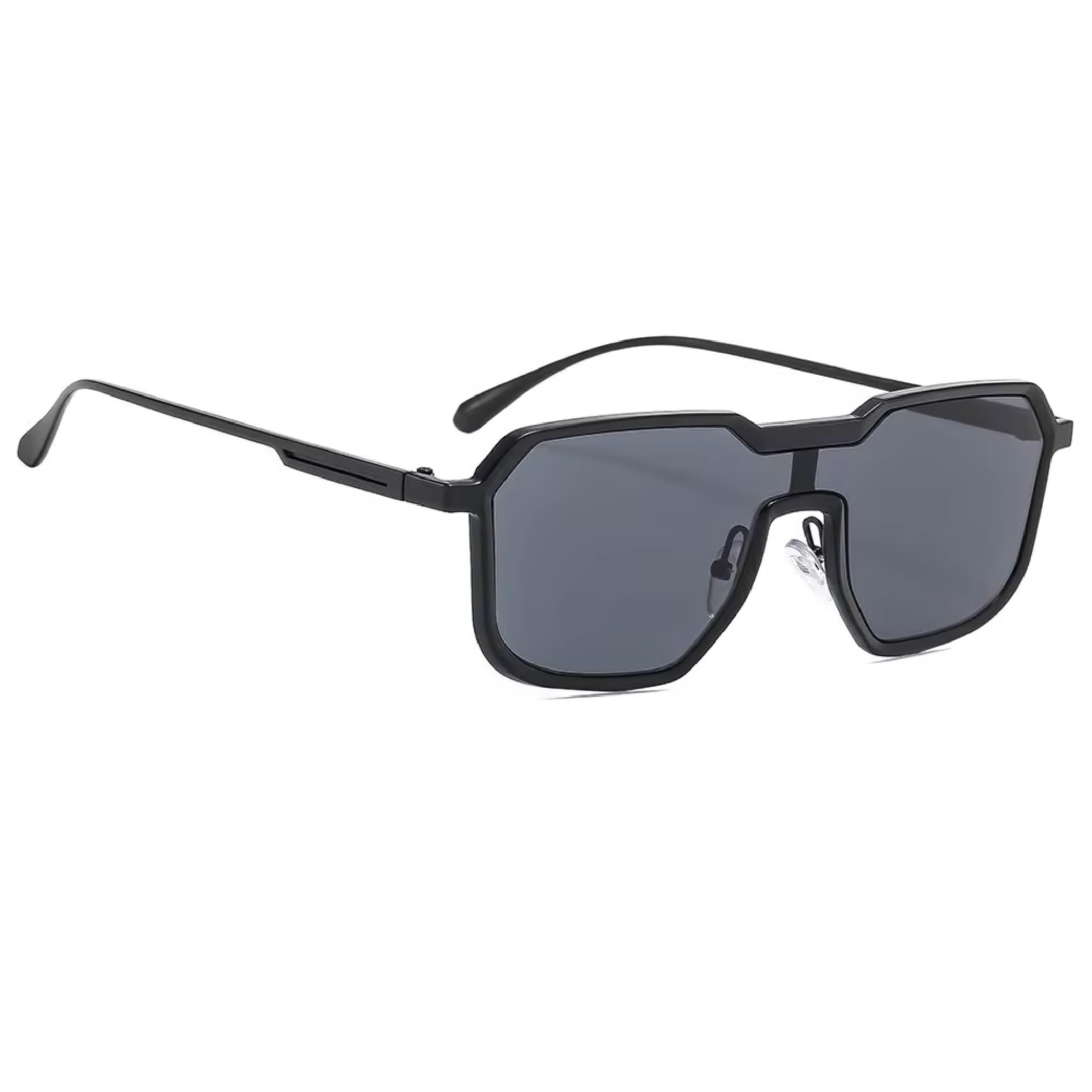 iflash UV Protected Steampunk Metal Square Sunglasses for Men and Women-picture-37