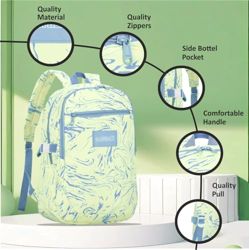 Image of Tinytot 30 Litre Japanese Korean Style School Bag Water-Resistant Laptop & Travel Backpack - Unisex Large 18 Inches Multipurpose Student Backpack for Boys & Girls, Men & Women