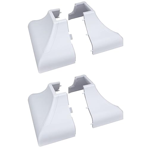 Miniatura 9 de Myard Falda de poste entrelazada para postes de 1 x 1 pulgada con placa de montaje de base de 3.5 x 3.5 pulgadas, instalación rápida en pies de