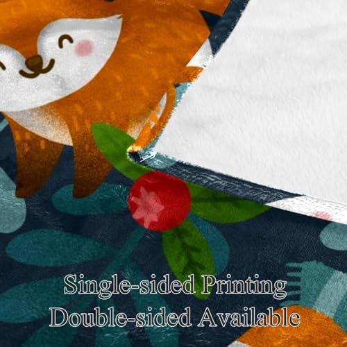 Couverture polaire renard en microfibre douce pour canapé et lit 150x130cm - 4