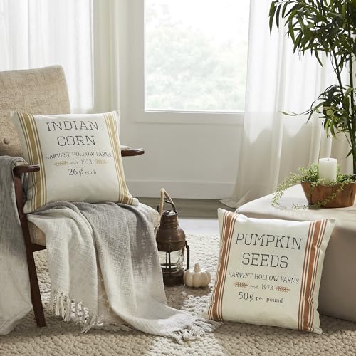 VHC-Brands-Harvest-Hollow-Pillow-Cover-Set-of-2-18×18-Decorative-Fall-Throw-Pillow-Covers-Primitive-Decor-for-Fall-and-Thanksgiving VHC Brands Harvest Hollow Pillow Cover Set of 2 18×18 Decorative Fall Throw Pillow Covers Primitive Decor for Fall and Thanksgiving