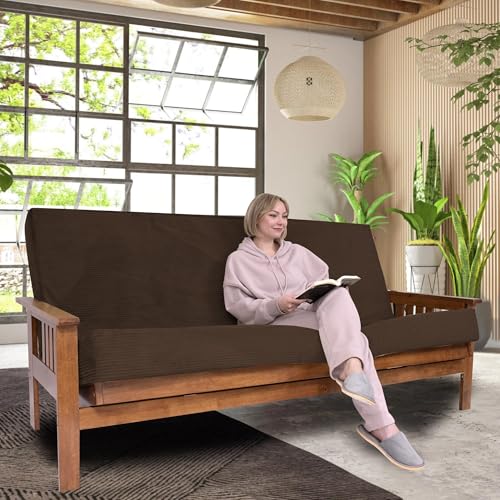 Foamma Double-Sided Memory Foam Futon Mattress, Full Brown