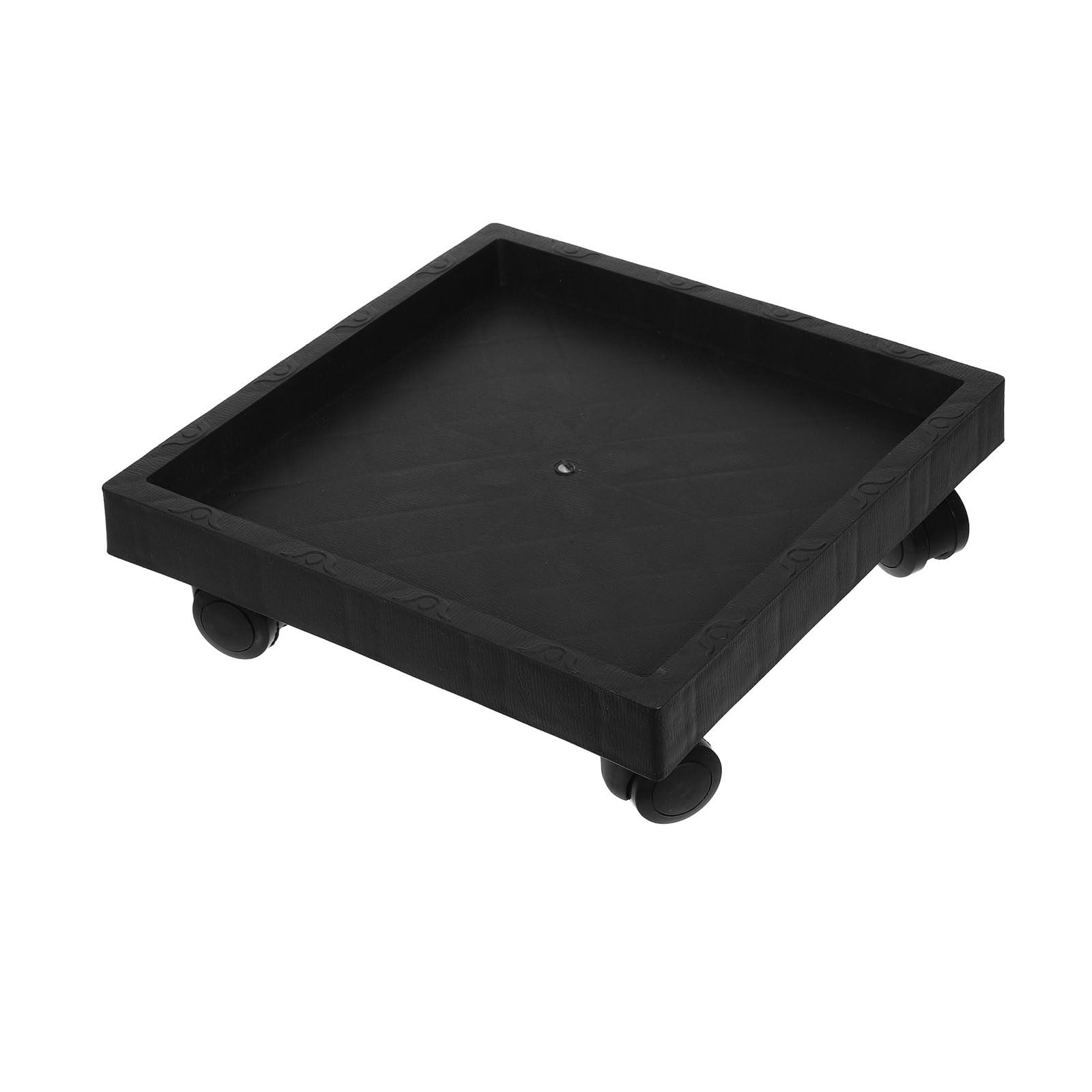 K5C7S3W9D6 plant dish saucer Plant Drainage Tray with Rollers Square Flower Pots Wheelbarrow(Black)