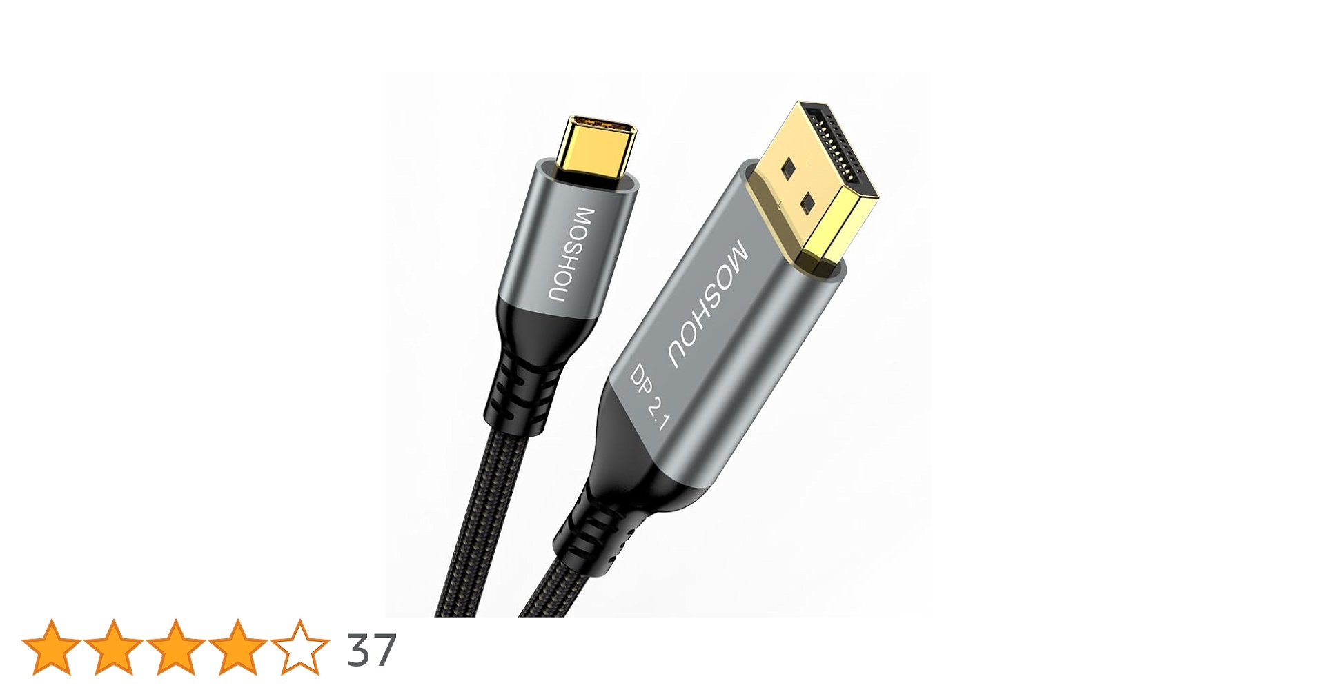 USB C to DisplayPort 2.1 Cable [16K@30Hz,8K@60Hz,4K@144Hz/120Hz