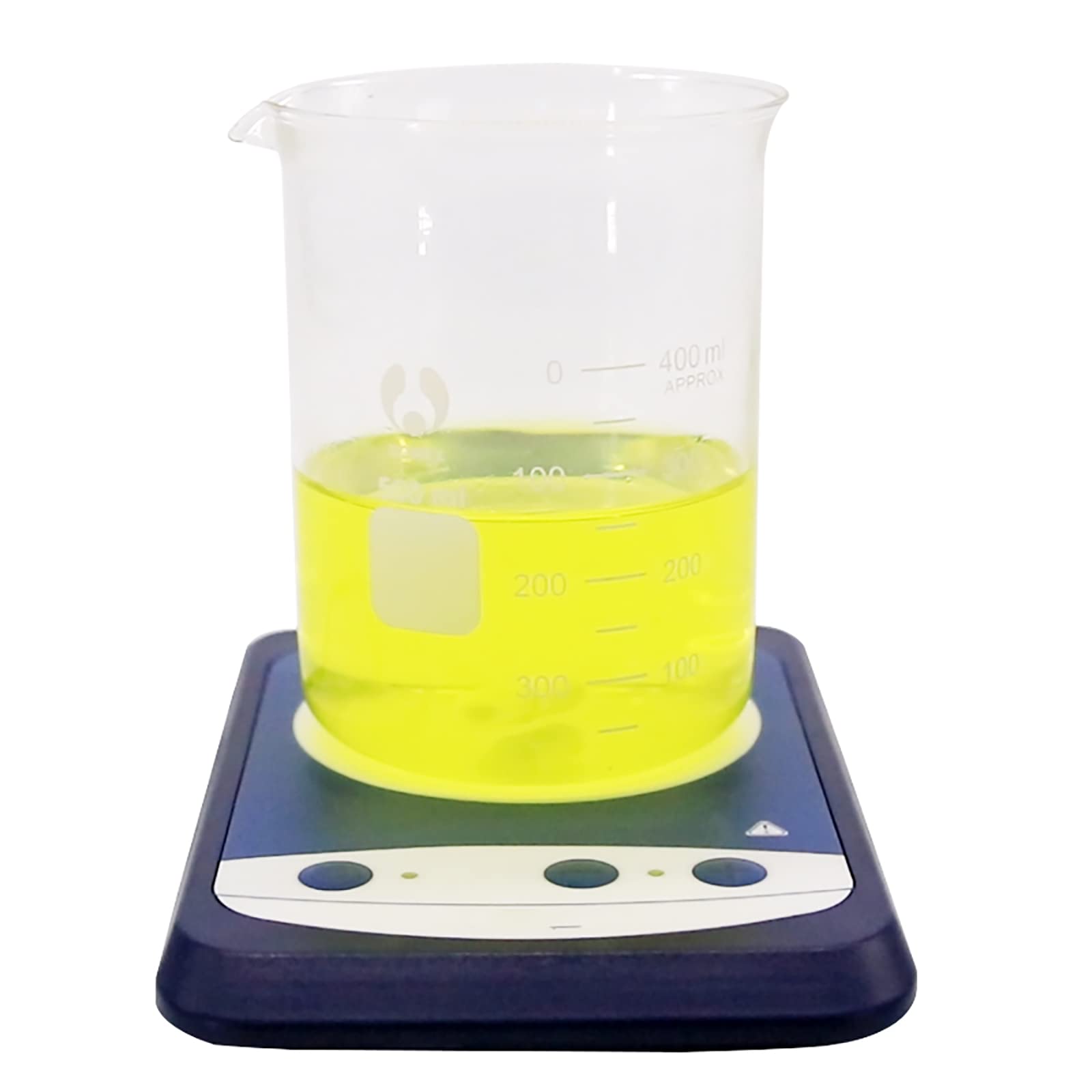 Magnetrührer Labormixer mit Rührstab, 8,9 cm Platte, 15–1500 U/min einstellbare Geschwindigkeit, 1 l maximale Rührkapazität, PET-beschichtet, schlankes Design für Flüssigkeiten mit niedriger