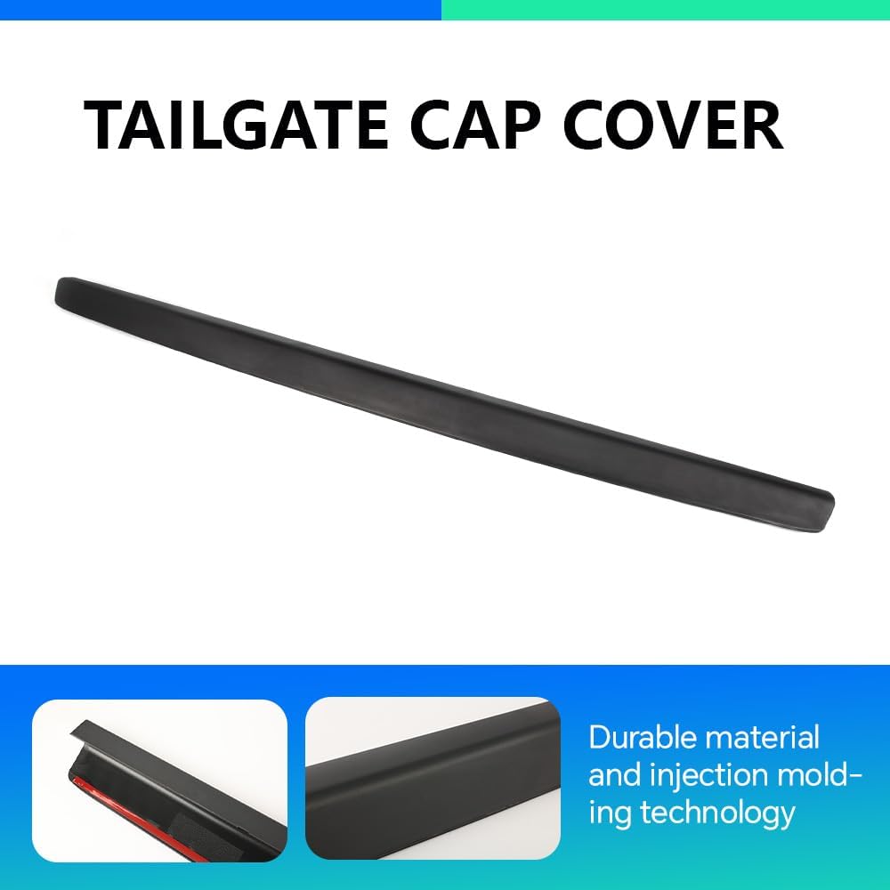 DOTCOM Tailgate Protector Molding Cover Compatible with 1999 2000 2001 2002 2003 2004 2005 2006 2007 Chevy Silverado/GMC Sierra SL (Not fit Stepside Trucks) Spoiler Top Cap