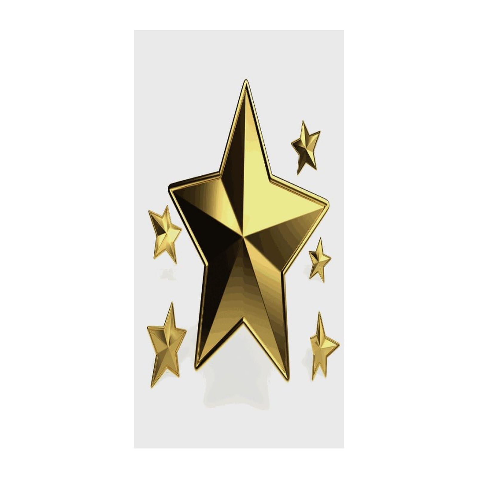 Fekiloot Style Gold Star Door Curtain Room Divider Curtains