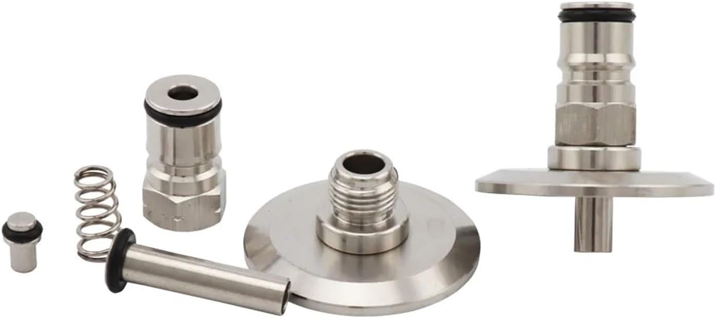 Brewing Equipment Homebrew Gas/Liquid Ball Lock Post 1.5" Tri Clamp，SS304 Sanitary Brewer Fitting, 50.5mm Ferrule for Homebrew Beer Corny Keg Brewing Equipment(Gas)
