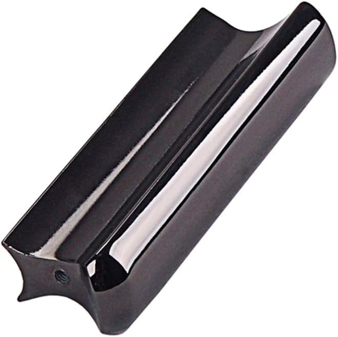 R55A Stainless Steel Hawaii Electric Guitar Bass Lap Slide Bar Stick (Black)