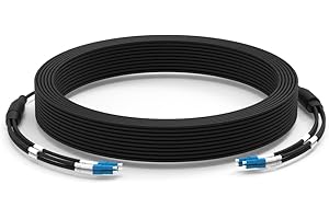 328Feet 100M Heavy Duty LC to LC Outdoor Armored 4 Core 9/125...