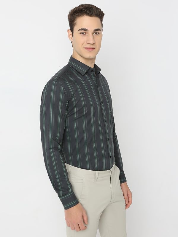 Image of Men's Striped Cotton Formal Shirt