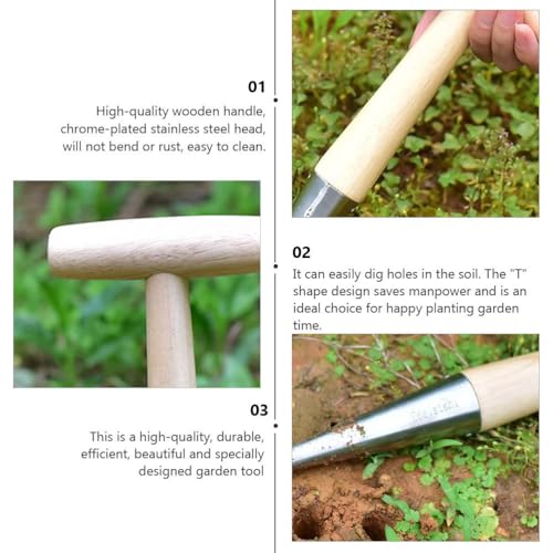 Herramientas de Jardín de Madera para Plantar 2 pcs miniatura 5