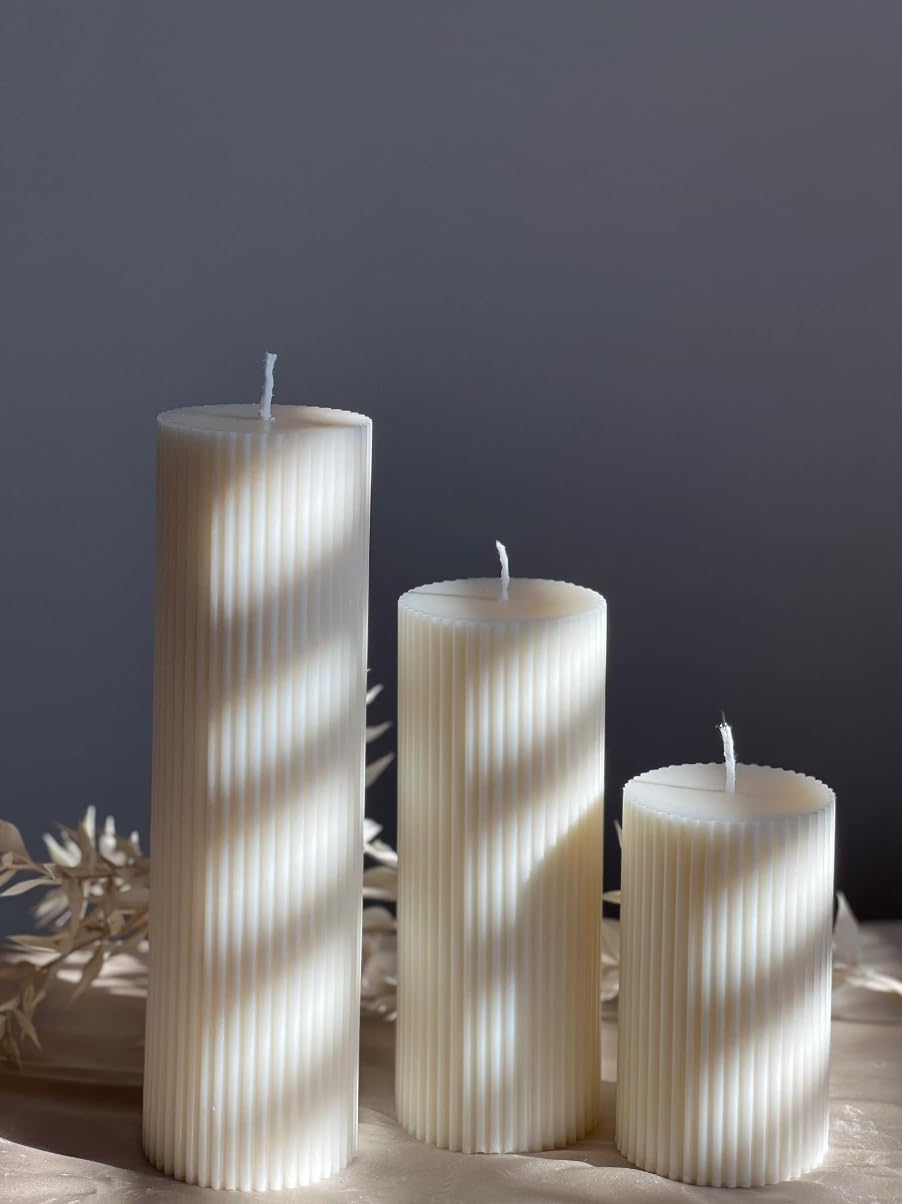 ブライダルろうそく Amazon.co.jp: リブピラーソイワックス香り付きキャンドル 3個