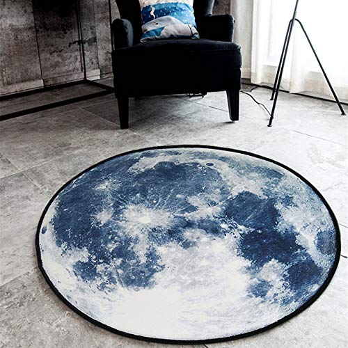 Tapis rond de salon en daim MU Tapis pour un coin lecture cosy