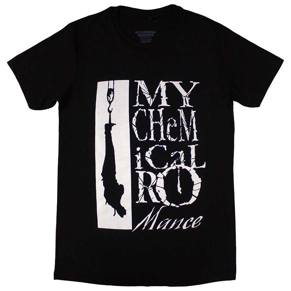 Rock Off Officially Licensed Products Men's Black My Chemical Romance Hangman Band Logo T Shirt S