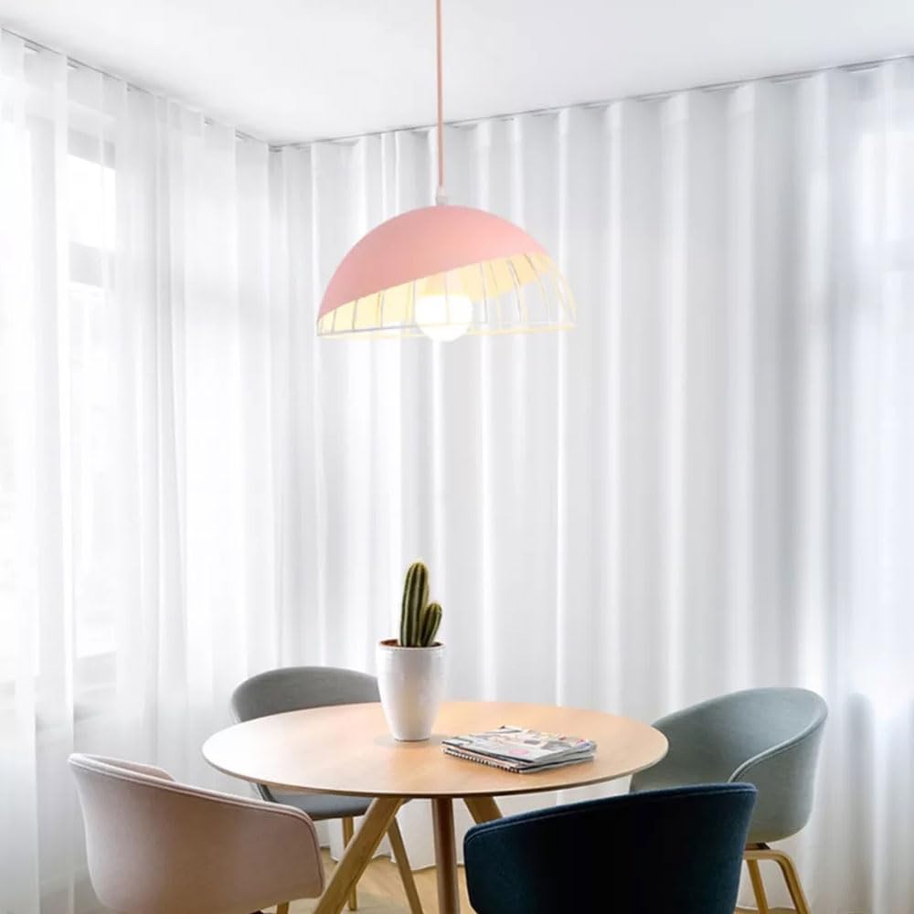 CFWSHJ Żyrandol w nowoczesnym stylu industrialnym, kreatywna, pusta metalowa lampa wisząca, lampa wisząca z pojedynczą głowicą z gwintem E27, dekoracja korytarza w sypialni, jadalni i oprawach
