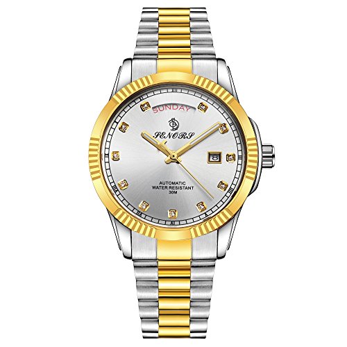 Montre homme acier de luxe calendrier analogique anti rayures pour homme actif