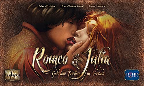 HUCH!, Romeo & Julieta, Juego de Estrategia cooperativa para 2, Juego para Parejas, Juego de Mesa Inspirado en Shakespeare, Romeo y Julieta en Verona, para 2 Jugadores a Partir de 14 años