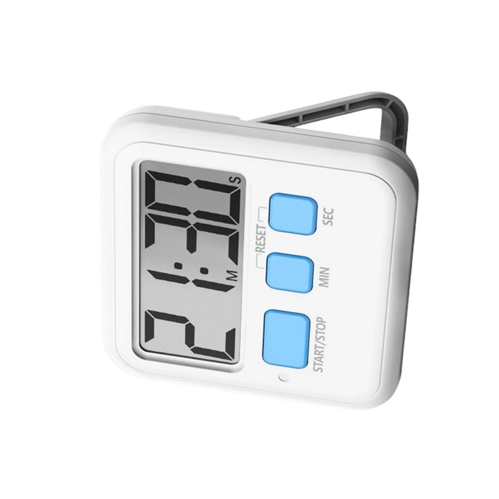 Limtula Blue Simple Operations Compacted Lcd Countdown Clock With Quiet Vibrations And Foldable Stand For Quiet Reminders Simple Operations Timer Loud Beep Reminder