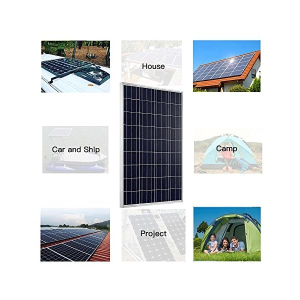AUECOOR 600 W Rasterbindung, Solaranlagen-Set, 6 x 100 W polykristallines Solarpanel + 1000 W Netzwechselrichter – Bild 7