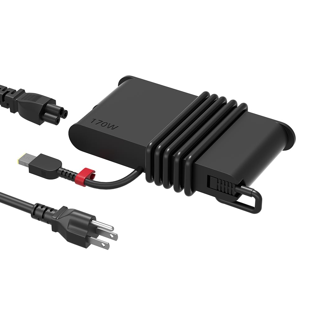 170W Slim Charger For Lenovo Laptops - Compatible With Yoga, Legion, ThinkPad Models