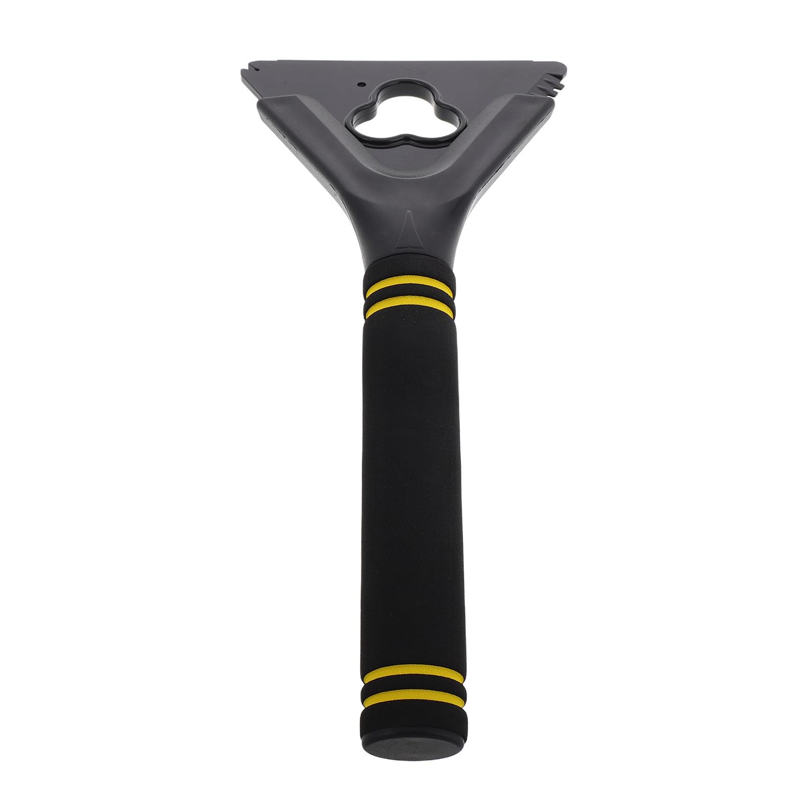Housoutil 4 Pièces Grattoir à Pare-Brise Voiture Portable en Abs Raclette Eva Noir pour Déneigement et Dégivrage Rapide en Hiver