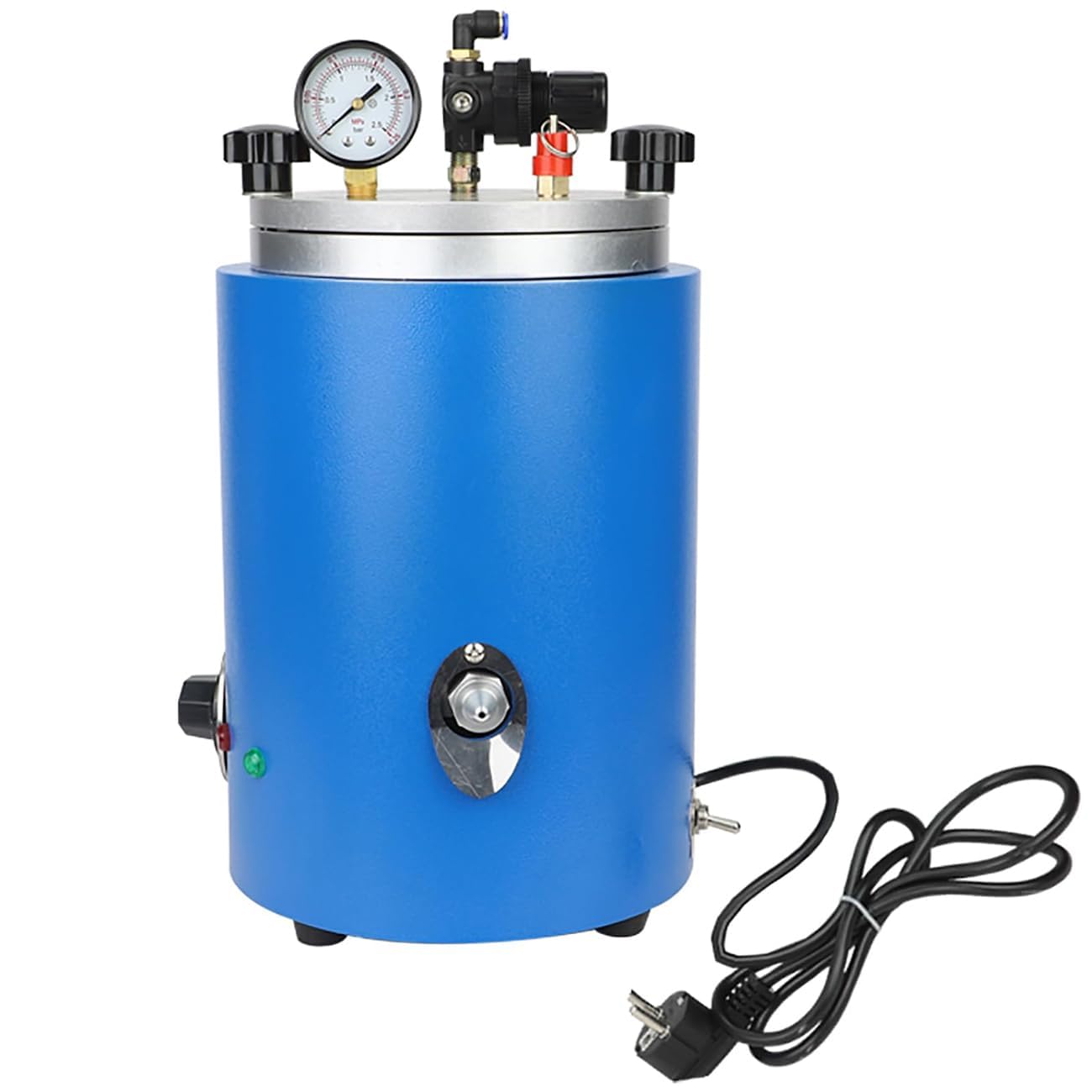 Wachsinjektor, 2,5 l, Wachsinjektionsmaschine, 350 W, Wachsgießmaschine mit Doppeldüse, Vakuum-Wachsinjektionsmaschine für die Schmuckwachsinjektion, 30–110 ℃