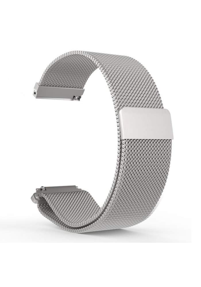 Milanese Loop 22mm for Samsung Gear S3 Frontier, Samsung Gear S3 Classic, Samsung Galaxy Watch 46mm, Stainless Steel Replacement Watch Band 22mm (Sliver)