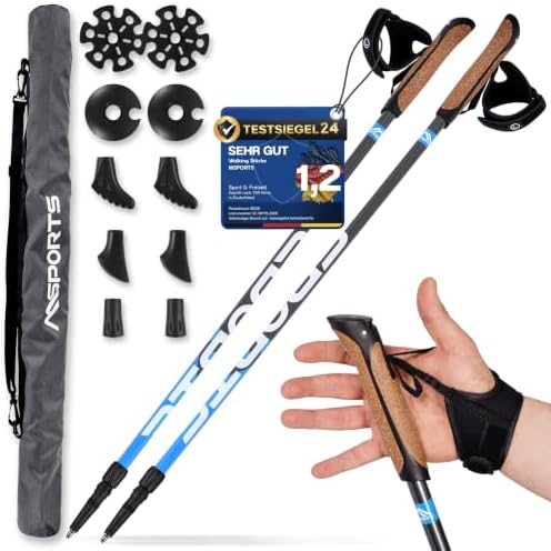 Bastones Marcha nórdica - Premium - Ultra Ligeros - seleccionable...