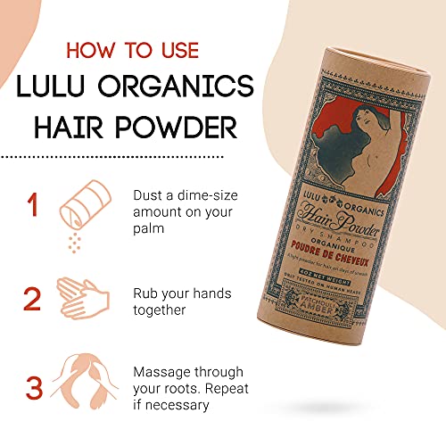 Lulu Organics Patchouli & Amber Hair Powder/Dry Shampoo - 4 Oz #TOP6