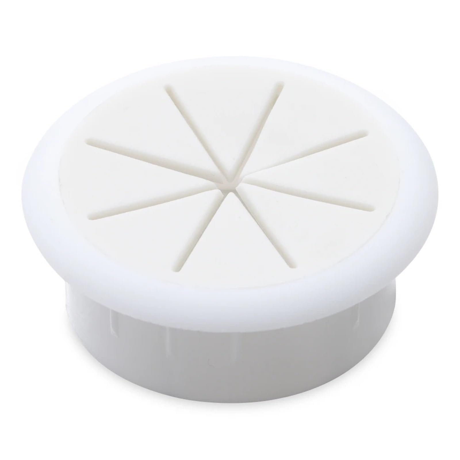 Occhiello da scrivania, Occhiello per Cavo, 8PCS 50/60mm Passacavi for Cavi da scrivania Organizzatore di Cavi Copri Foro for Cavi for Cavi for mobili da Ufficio(White,50mm)